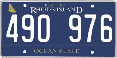 RI license plate 490976