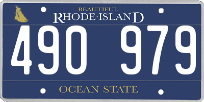 RI license plate 490979