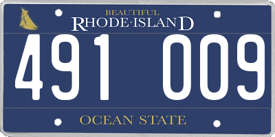 RI license plate 491009