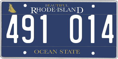 RI license plate 491014