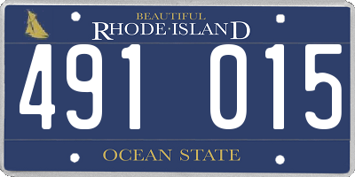 RI license plate 491015