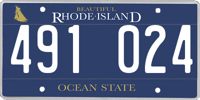 RI license plate 491024