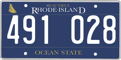 RI license plate 491028
