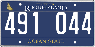 RI license plate 491044