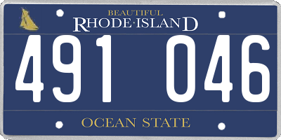 RI license plate 491046
