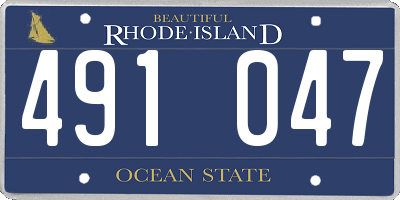 RI license plate 491047