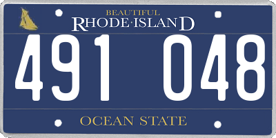 RI license plate 491048
