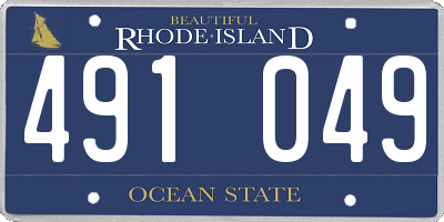 RI license plate 491049