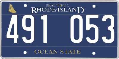 RI license plate 491053