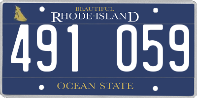 RI license plate 491059