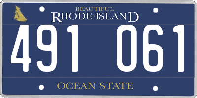 RI license plate 491061