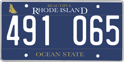 RI license plate 491065