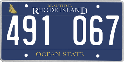 RI license plate 491067
