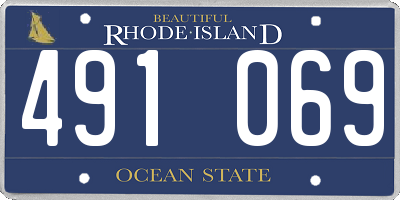 RI license plate 491069