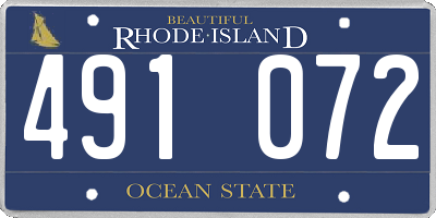 RI license plate 491072