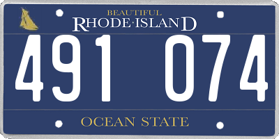 RI license plate 491074