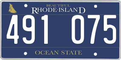 RI license plate 491075