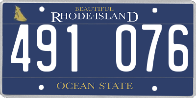 RI license plate 491076