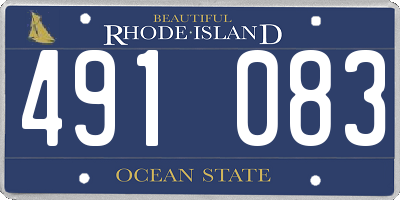 RI license plate 491083