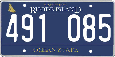RI license plate 491085