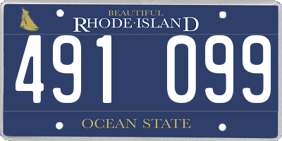 RI license plate 491099