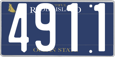 RI license plate 4911