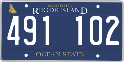 RI license plate 491102