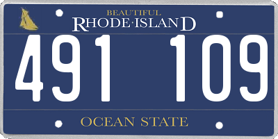 RI license plate 491109