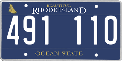 RI license plate 491110