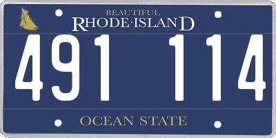 RI license plate 491114