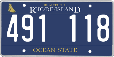 RI license plate 491118