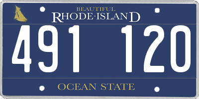 RI license plate 491120