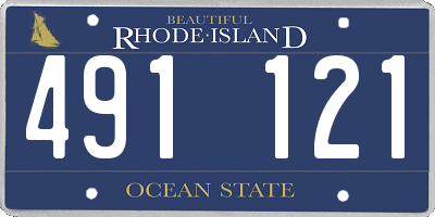 RI license plate 491121