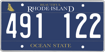 RI license plate 491122