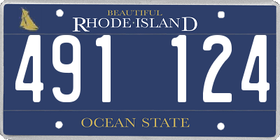RI license plate 491124