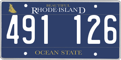 RI license plate 491126