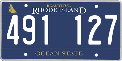RI license plate 491127