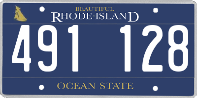 RI license plate 491128