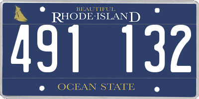 RI license plate 491132