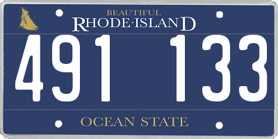 RI license plate 491133