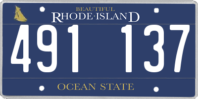 RI license plate 491137