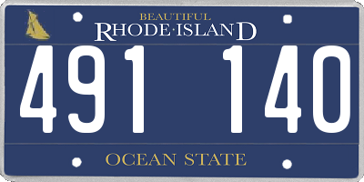 RI license plate 491140
