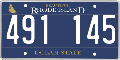 RI license plate 491145