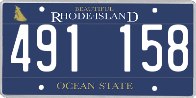 RI license plate 491158