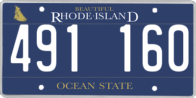 RI license plate 491160