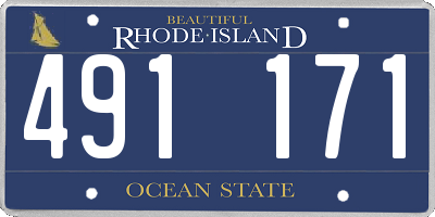 RI license plate 491171