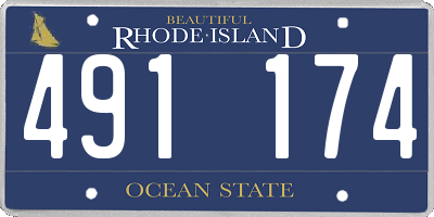 RI license plate 491174