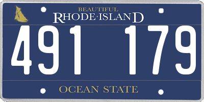 RI license plate 491179