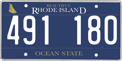 RI license plate 491180