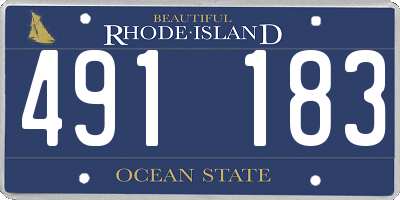 RI license plate 491183